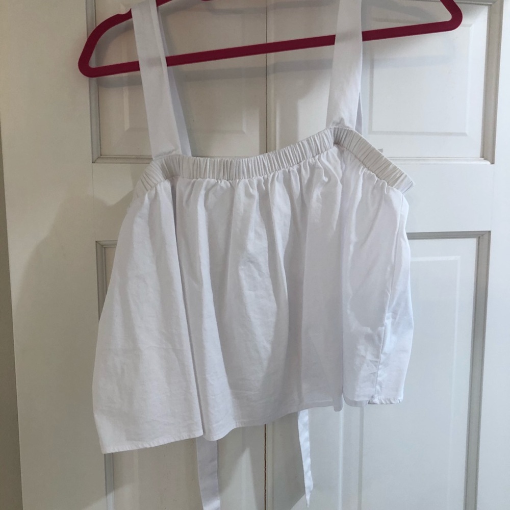 White crop top